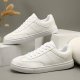 Women's White Lace-up Skate Sneakers - Perfect for Casual Wear!