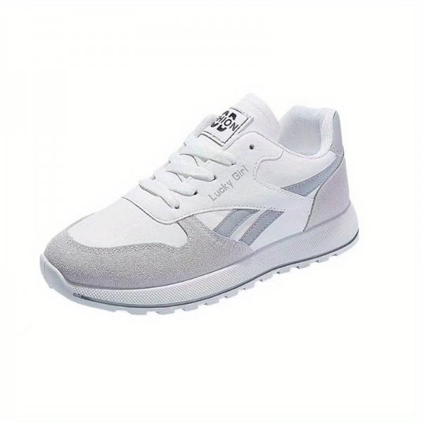 Women's Colorblock Lace Up Sneakers: Versatile & Stylish Low Top Running Shoes for Women