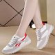 Women's Colorblock Lace Up Sneakers: Versatile & Stylish Low Top Running Shoes for Women