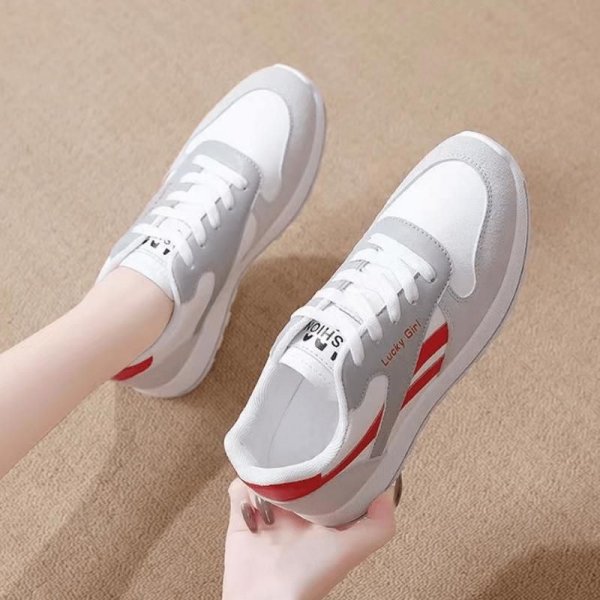 Women's Colorblock Lace Up Sneakers: Versatile & Stylish Low Top Running Shoes for Women