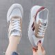 Women's Colorblock Lace Up Sneakers: Versatile & Stylish Low Top Running Shoes for Women