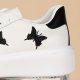 Women's Butterfly Embroidered Skate Shoes - Comfort & Style with Thick Soles & Lace-Ups!