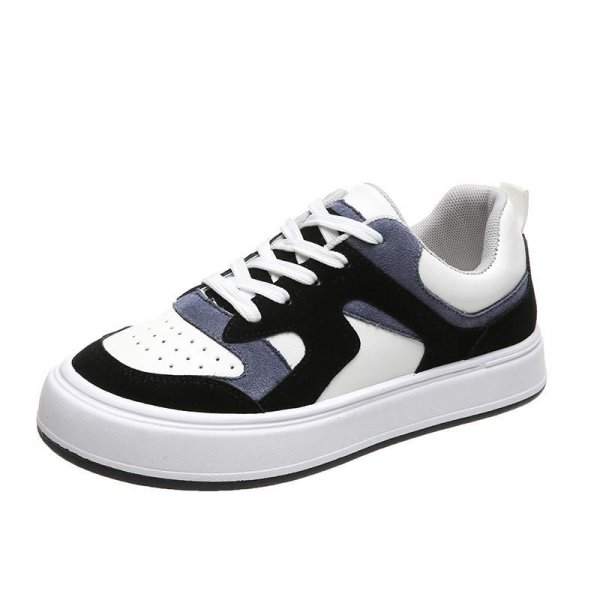 Women's Colorblock Platform Skate Shoes: Comfy, Breathable & Stylish Lace Up Sneakers for Low Top Walking & Sports!